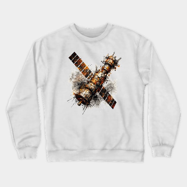 Satellite Crewneck Sweatshirt by Vehicles-Art